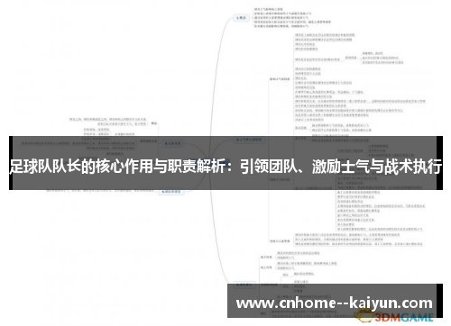 足球队队长的核心作用与职责解析：引领团队、激励士气与战术执行